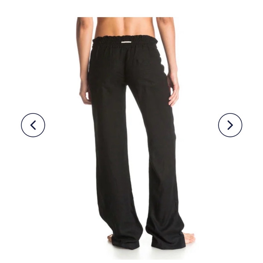 Roxy Black Drawstring Lounge Pants - Picture 2 of 7